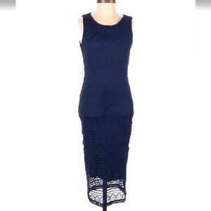 Navy lace dress